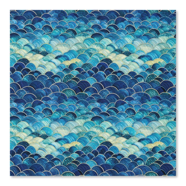 Aqua Blue Mermaid Tapete (Vorderseite)
