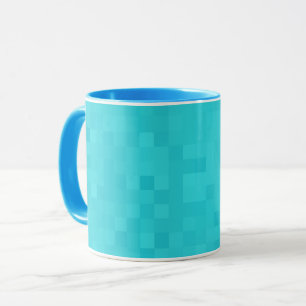 Aqua Blue Mosaic Shimmer Tasse