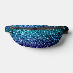 Aqua blue ombre fausse parties scintillant scintil