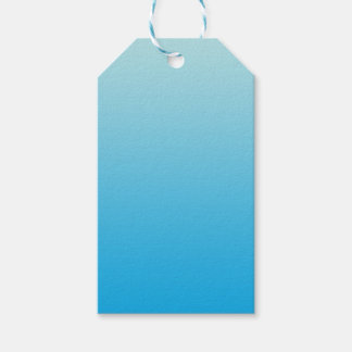Aqua Blue Ombre Geschenkanhänger