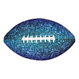 Aqua blue ombre Imitate Glitzer Glitzern Football