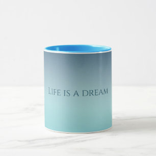 Aqua Blue Ombre Tasse