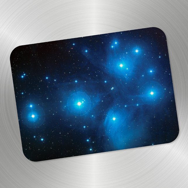 Aqua Blue Pleiades Constellation Foto Magnet (Von Creator hochgeladen)