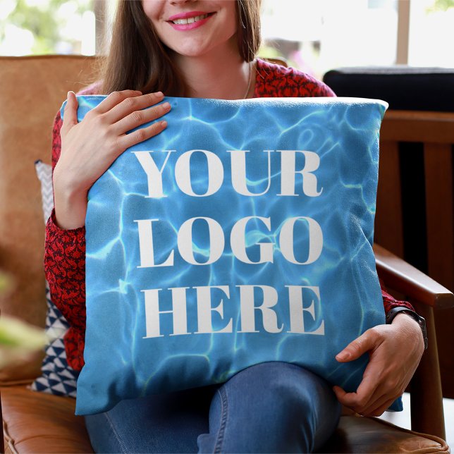 Aqua Blue Pool Foto für Ihr Logo Kissen (Von Creator hochgeladen)