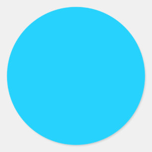 Aqua Blue Runder Aufkleber