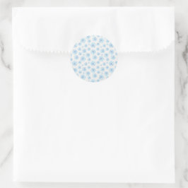 Aqua-Blue-Sand-Dollar-Klassiker Runder Aufkleber