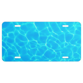 Aqua Blue See - durch das Wassermuster US Nummernschild
