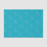 Aqua Blue Sparkle Christmas Tree Seidenpapier<br><div class="desc">Aqua Blue Sparkle Glitz Glam Weihnachtsbaum</div>