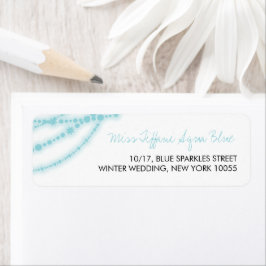 Aqua Blue Stilvolle Funkellichter Hochzeit