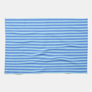 Aqua Blue Strick Crochet Strip Texturmuster Küchentuch