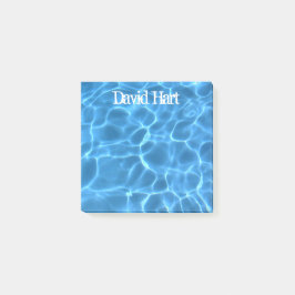 Aqua Blue Swimming Pool Post-it Klebezettel