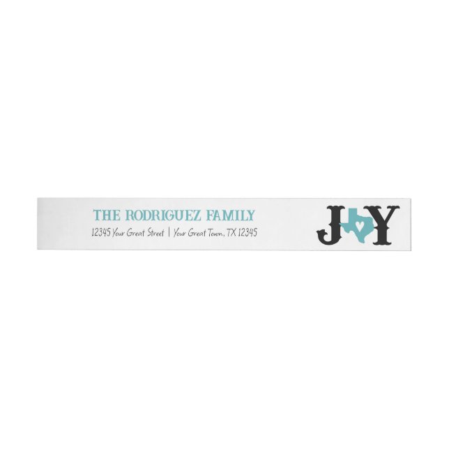 Aqua Blue Texas JOY Holiday (Person)