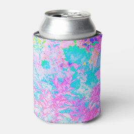 Aqua Blue und Hot Pink Hydrangea Landschaft Dosenkühler