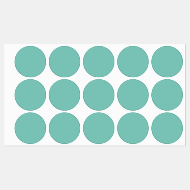 Aqua Blue Waterproof Labels Etiketten (Blatt)