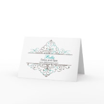 Aqua Blühe Personalisierte Business Stationery