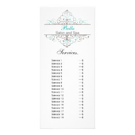 Aqua Blühe Personalisierte Business Stationery Werbekarte