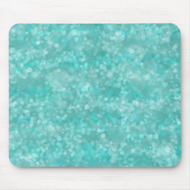 Aqua Bokeh Mousepad (Vorne)