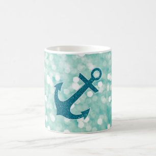 Aqua Bokeh SeeGlitzer-Anker Kaffeetasse
