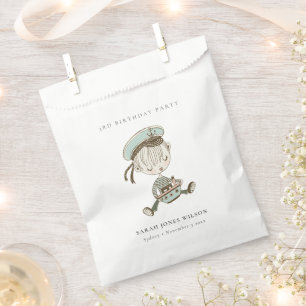 Aqua Boys Little Sailor Nautic jedes Alter Geburts Geschenktütchen