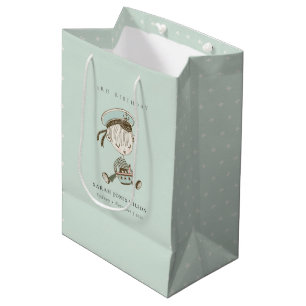 Aqua Boys Little Sailor Nautic jedes Alter Geburts Mittlere Geschenktüte