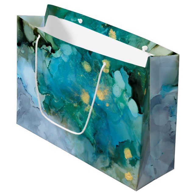 Aqua Brume I Große Geschenktüte (Vorderseite Schrägansicht)