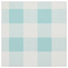 Aqua-Büffel-Karo-Muster Stoff