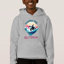 Aqua Burst: Killer Orca in Aqua Splash Hoodie