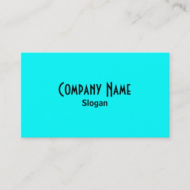 Aqua Business Card Visitenkarte (Vorderseite)