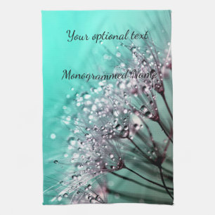 Aqua Cactus Bonsai Bloom Serviette de cuisine