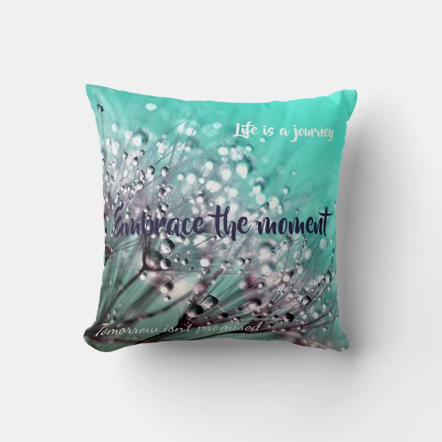 Aqua Cactus Bonsai Life ist ein Pillow Kissen (Vorderseite)