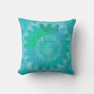 Aqua Celestial Sun Pillows Kissen