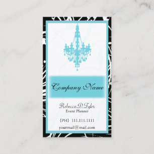 Aqua Chic Business Cards Visitenkarte