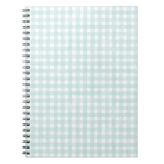 Aqua Classic Gingham Notizblock