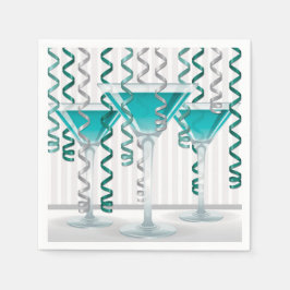 Aqua-Cocktail Serviette