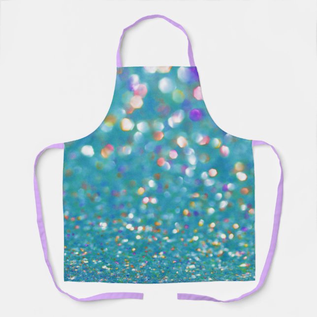Aqua Confetti All-over Print-Schürze Schürze (Vorderseite)