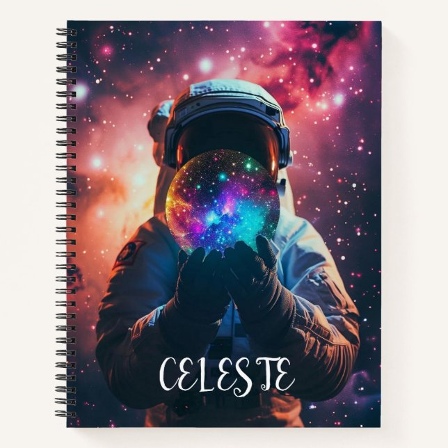 Aqua Cosmic Mystery Notizbuch (Vorderseite)
