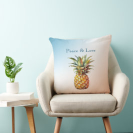Aqua Cream Happy Tropical Pineapse Kissen
