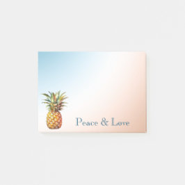 Aqua Cream Happy Tropical Pineapse Post-it Klebezettel