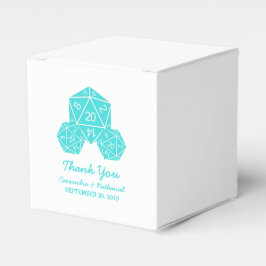 Aqua D20 Dice Gastgeschenk Hochzeit Boxen Geschenkschachtel