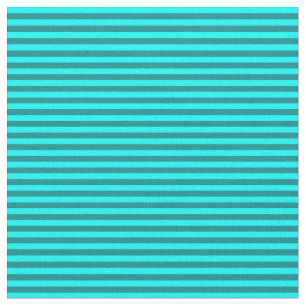 Aqua & Dark Cyan Colored Lines Muster Stoff