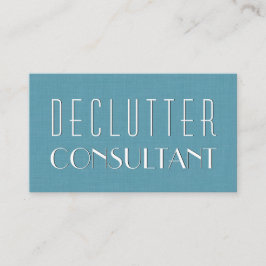 Aqua DECLUTTER CONSULTANT Simple Style V08 Visitenkarte