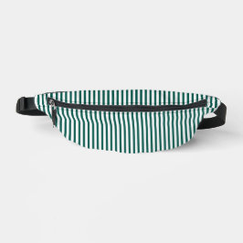 Aqua Deep Green avec White Stripes Fanny Pack