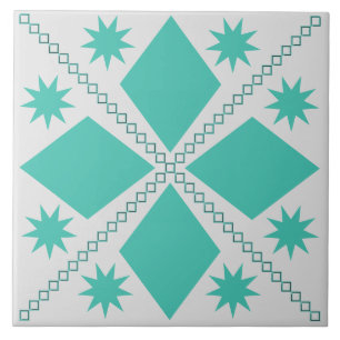 Aqua Diamond Fun   Arrière - plan gris   Carreaux 