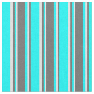 Aqua, Dim Gray & Lavender Streifen Muster Stoff