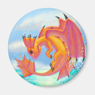 Aqua-Drache Magnet