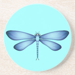 Aqua Dragonfly Sandstone Drink Untersetzer