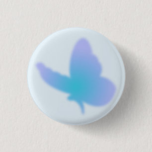 Aqua Dream Butterfly Button