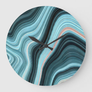 Aqua Drift Große Wanduhr
