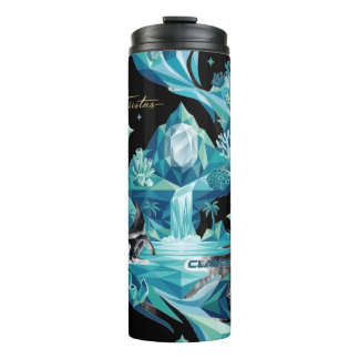 “Aqua Elegance – Manta Ray Thermal Tumbler” Thermosbecher