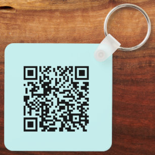 Aqua Elegant Fügen Sie QR-Code für Werbezwecke hin Schlüsselanhänger
